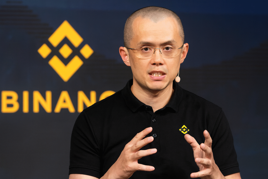 Binance coin surge 8 % as jhao pardon by Trump