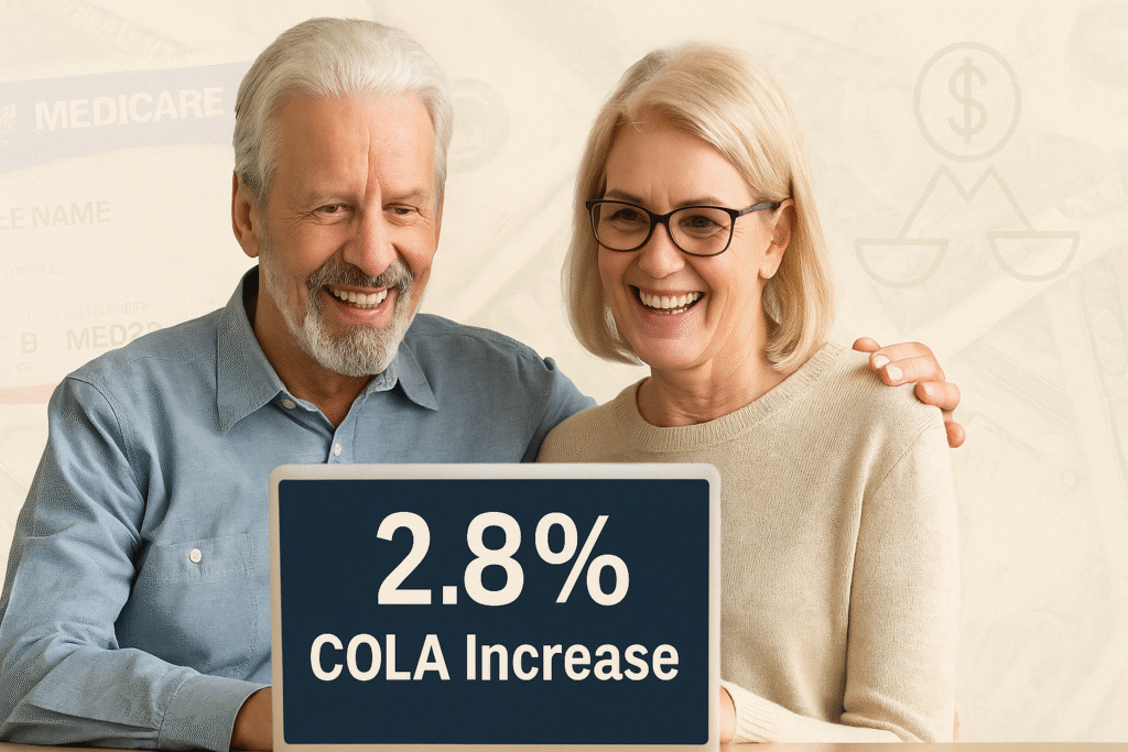COLA increase 2.8 %