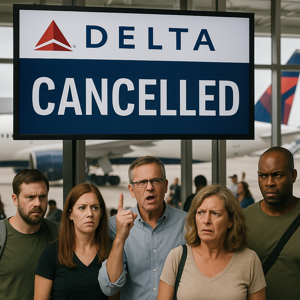 Delta flight cancelled in USA